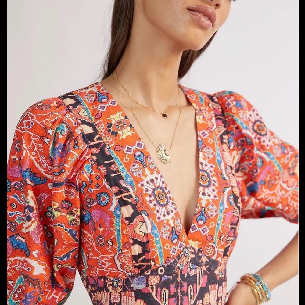 Anthropologie Floral Maxi Dress - Picture 6 of 11